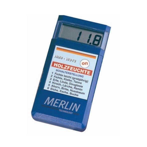 Máy đo độ ẩm gỗ Merlin HM8-WS13, 4-99%rh, 13-20mm