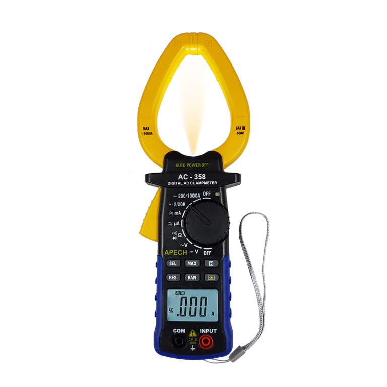 Ampe kìm đo dòng điện AC hiện số APECH AC 358