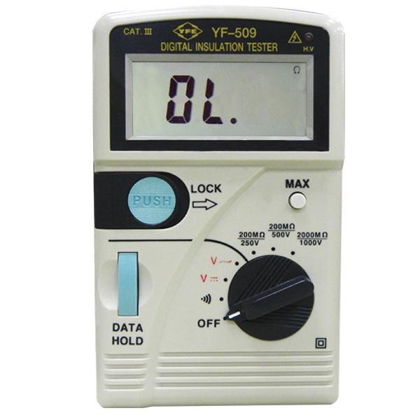 Thiết bị đo điện trở cách điện hiện số TENMARS YF 509