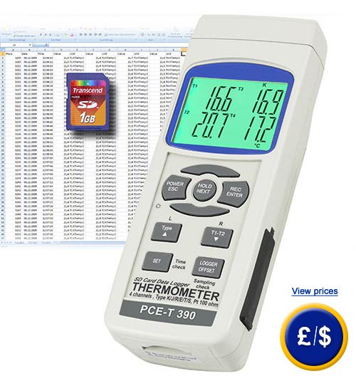 Máy đo nhiệt độ tiếp xúc PCE-T390