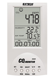 Máy đo khí CO2/ nhiệt độ không khí và độ ẩm để bàn Extech CO220