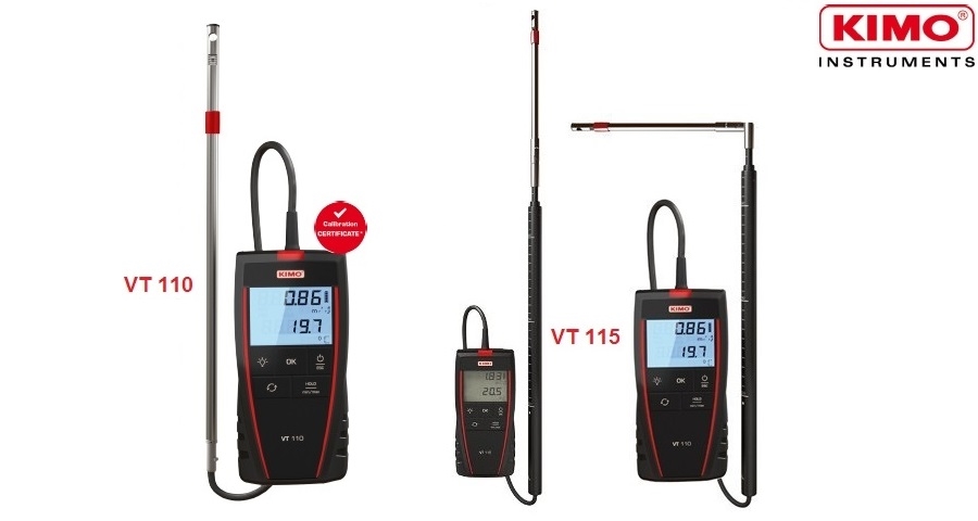  So sánh máy đo tốc độ gió và lưu lượng gió hotwire VT110 vs VT115