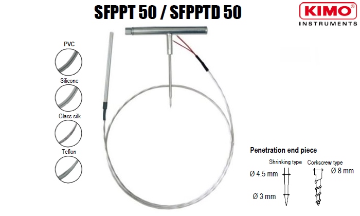 Sensor đo nhiệt độ Kimo SFPPT50-SFPPTD50