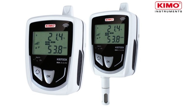 Datalogger ghi nhiệt độ, độ ẩm, dòng điện, điện áp Kimo KH210-RF - wireless