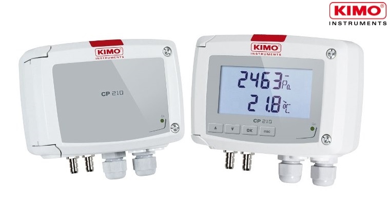 Transmitter đo áp suất và nhiệt độ Kimo CP214 (-500 … +500 mbar)