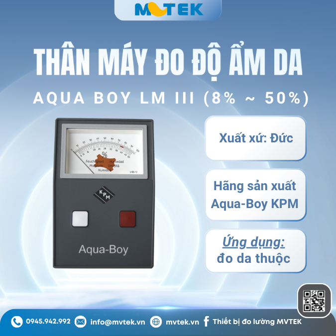 Aqua-Boy LM III – thân máy đo độ ẩm da chuyên dụng đến từ thương hiệu KPM