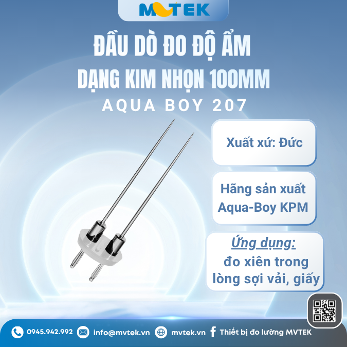 Đầu dò đo độ ẩm dạng kim nhọn 100mm Aqua Boy 207