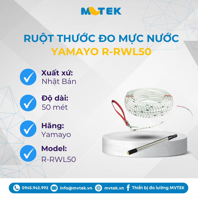 Ruột thước đo mực nước Yamayo R-RWL50 (50 mét)
