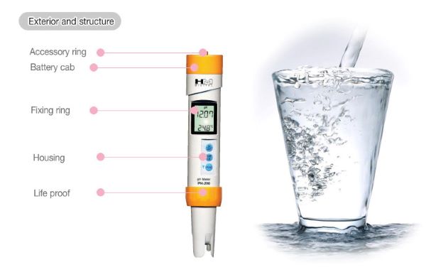 Bút đo pH, nhiệt độ HM Digital PH 200