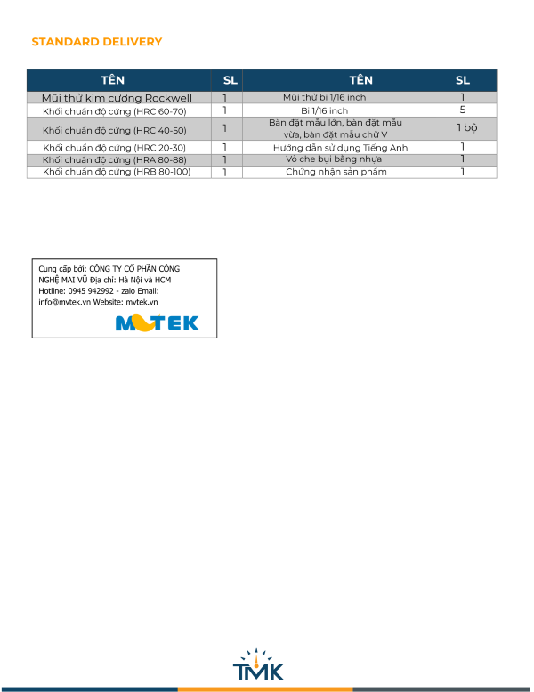 TMK-260TS giúp rút ngắn thời gian kiểm tra, đồng thời đảm bảo tính lặp lại và đồng nhất của kết quả
