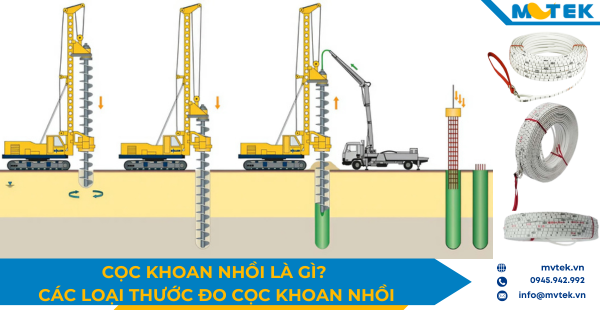 Cọc khoan nhồi là gì? Quy trình thi công và thước đo cọc khoan nhồi