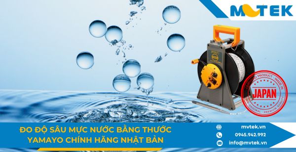 Đo độ sâu mực nước bằng thước Yamayo chính hãng Nhật Bản