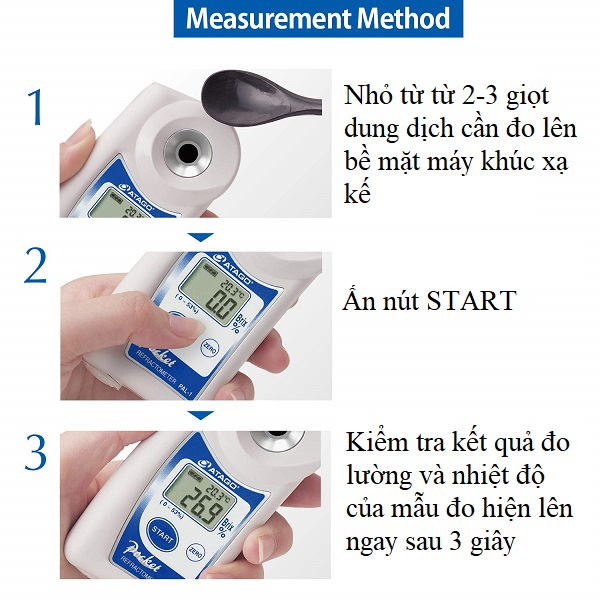 Khúc xạ kế đo độ ngọt cho ngành thực phẩm và đồ uống