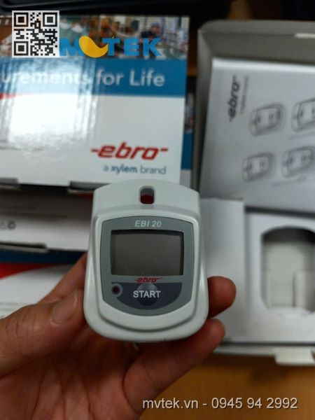 Thiết bị ghi nhiệt độ/độ ẩm hiển thị số EBRO EBI 20-TH1