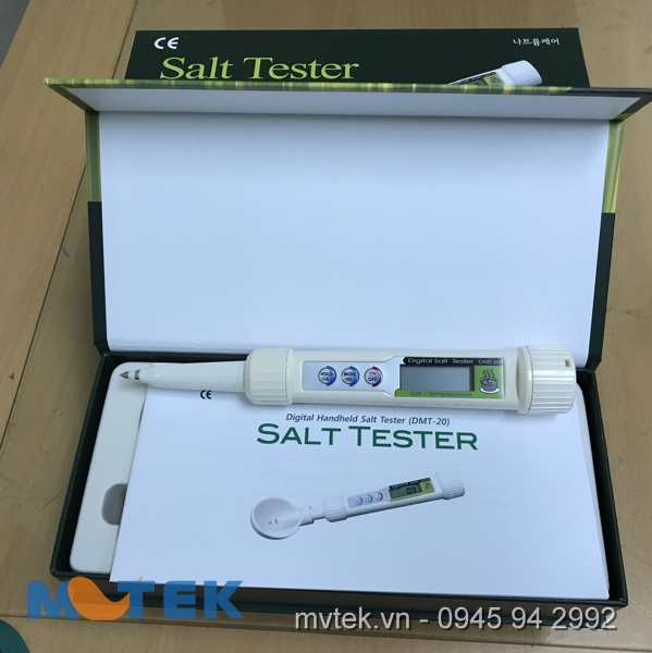 Máy đo độ mặn, nhiệt độ DMT-20 (0.0–5.0 %, 0.1%)