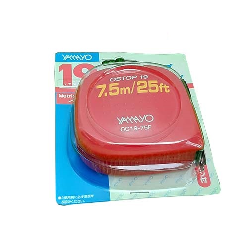 Thước cuộn thép Yamayo OC19-75F với chiều dài 7,5 mét