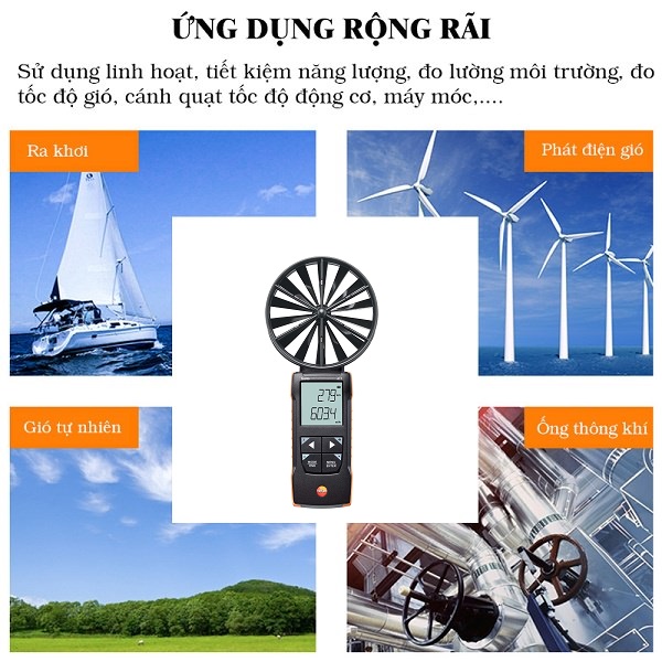 Ứng dụng rộng rãi của máy đo tốc độ gió