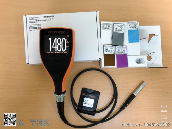 Elcometer 456 series là máy đo độ dày lớp phủ rời (separate type) với đầu dò rời.