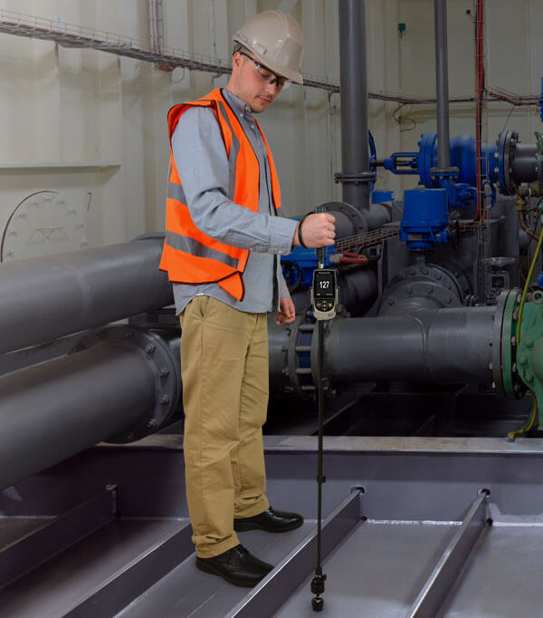 PosiTecto 600 có khả năng đo phụ thuộc loại đầu dò