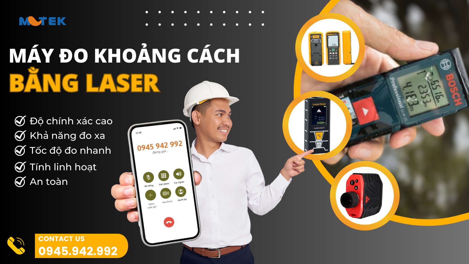 Thiết bị đo khoảng cách đạt năng suất tối đa trong tương lai