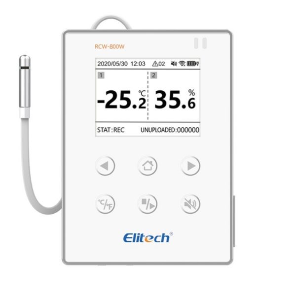 Nhiệt ẩm kế tự ghi Elitech RCW-800W-THE (-40°C~80°C)