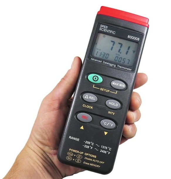 Đồng hồ đo nhiệt độ Datalog 800008 – Sper Scientific