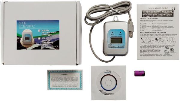 Đồng hồ đo nhiệt độ và độ ẩm Datalog 800054 – Sper Scientific