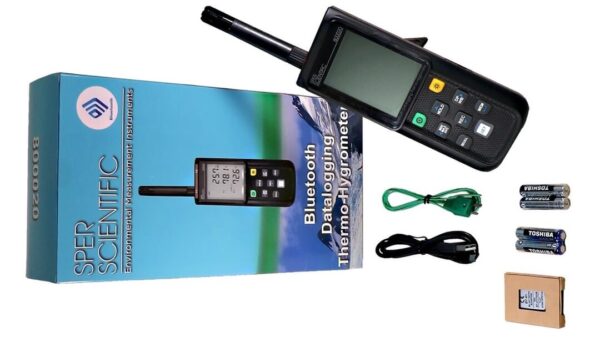Máy đo nhiệt độ độ ẩm Bluetooth, Datalog 800020 – Sper Scientific