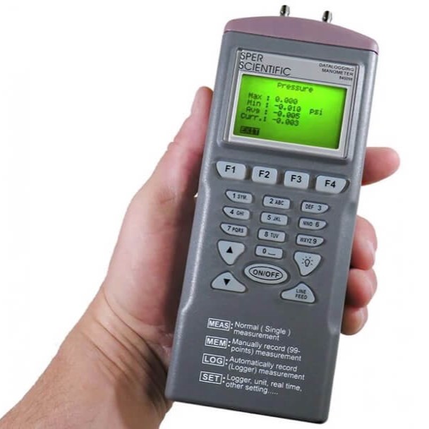 Máy đo áp suất vi sai, Datalog, cầm tay – 840086 – Sper Scientific
