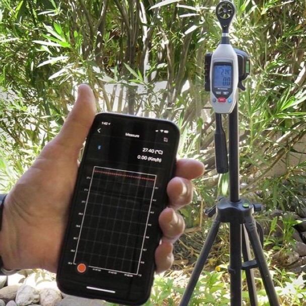 Máy đo tốc độ gió Bluetooth Datalog 850020 – Sper Scientific