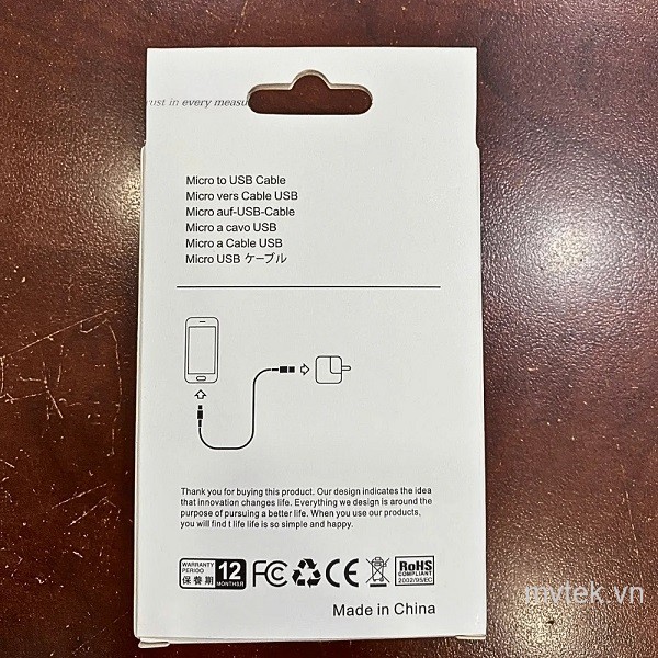 Cáp kết nối phần mềm LogTag (Micro to USB)