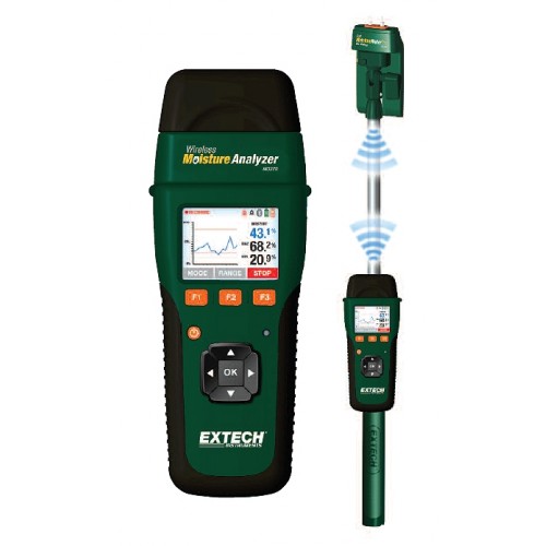 Máy đo độ ẩm đa năng Extech MO270, đầu dò kết nối bluetooth, 0-99.9%