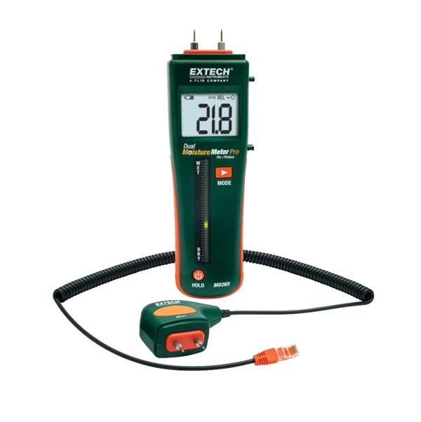 Máy đo độ ẩm cảm ứng, đầu dò Extech MO265, 0-99%