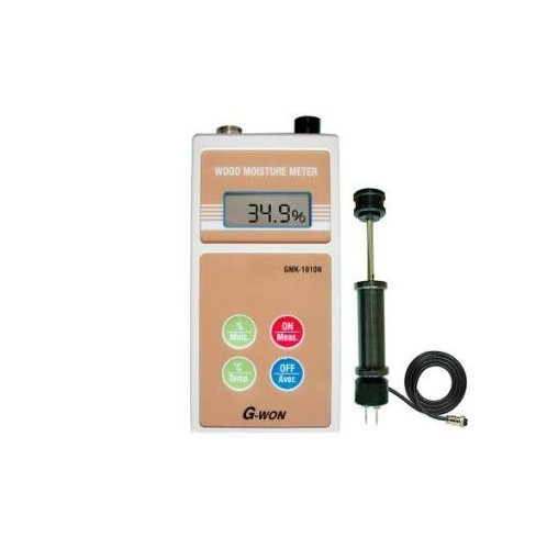 Máy đo độ ẩm và nhiệt độ của gỗ G-won GMK-1010N, 8-50%/0.1%