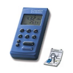 Máy đo độ pH/mV/Độ dẫn điện/Độ mặn/Nhiệt độ Schott Handylab pH/LF 12, -2.00 … +19.99 pH