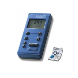 Máy đo pH/mV/Nhiệt độ cầm tay điện tử hiện số có chức năng GLP và bộ nhớ lưu trữ 800 kết quả Schott Handylab pH12/BlueLine 14pH