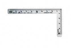 Thước eke vuông cỡ nhỏ Shinwa 12101, 10x5 cm