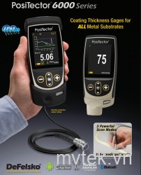 Máy đo độ dày lớp phủ Defelsko PosiTector 6000 FNTS1 (từ tính và không từ tính, 0 - 6 mm)