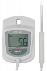 Thiết bị ghi nhiệt độ hiển thị số + đầu đo ngoài EBRO EBI 20-TE1