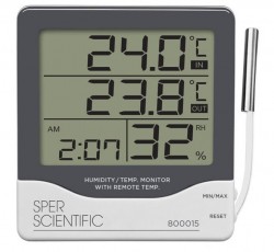 Đồng hồ đo nhiệt độ độ ẩm  Sper Scientific 800015