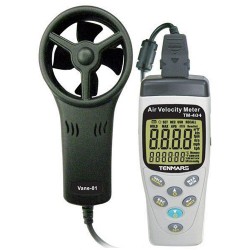 Máy đo tốc độ gió, lưu lượng, nhiệt độ, độ ẩm, áp suất TENMARS TM-404