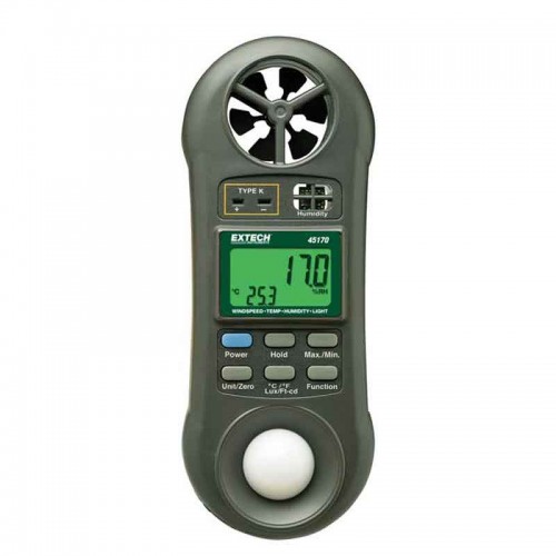 Máy đo gió, nhiệt độ, độ ẩm, ánh sáng Extech 45170