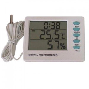 Đồng hồ đo nhiệt độ & độ ẩm HMAMT-109, Trong -10-50˚C/20-99% rH, Ngoài -50-70˚C