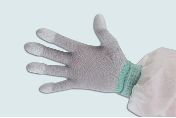Găng tay sợi Cacbon chống tĩnh điện phủ PU đầu ngón