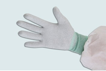 Găng tay sợi Cacbon chống tĩnh điện phủ PU lòng bàn tay