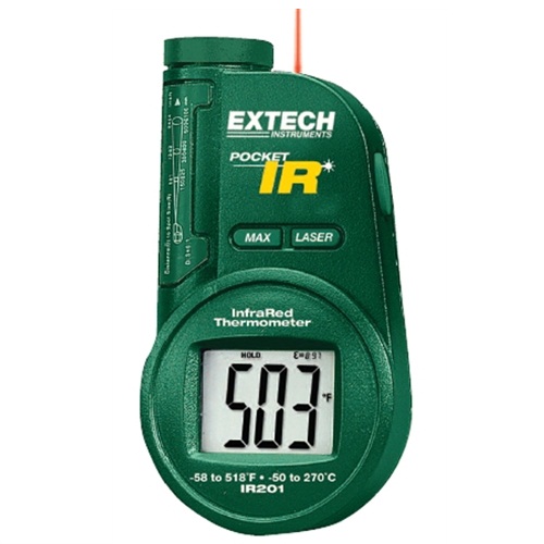 Máy đo nhiệt độ hồng ngoại Extech IR201A, -20°C đến 270°C