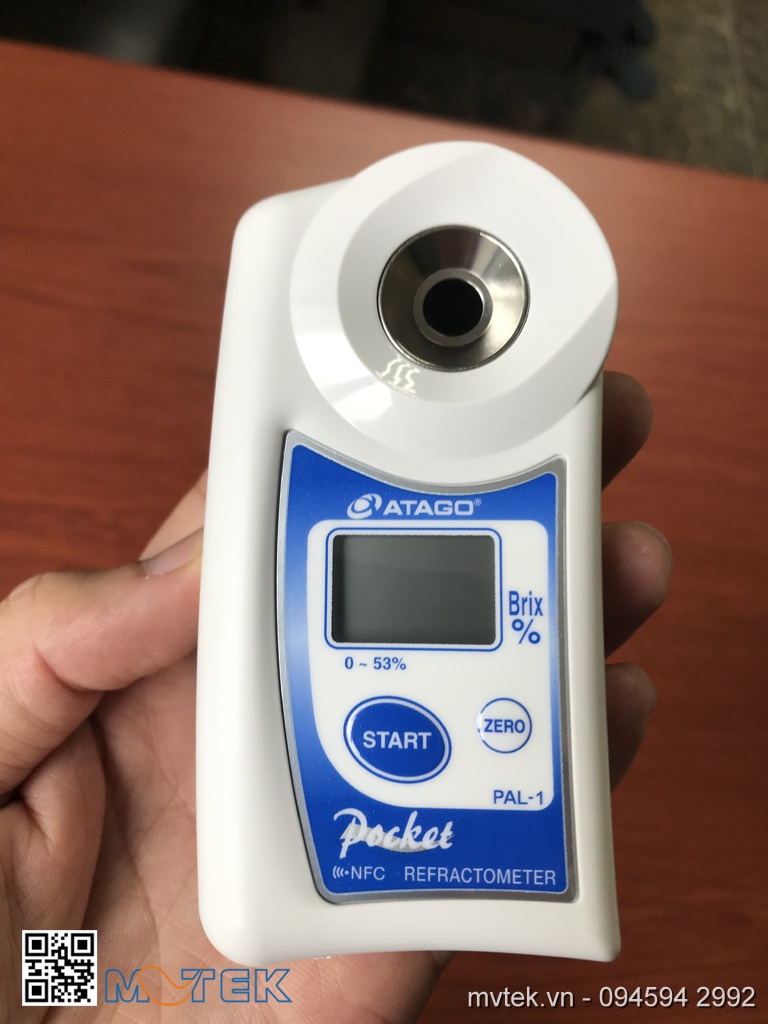 Khúc xạ kế đo độ ngọt Atago PAL-1 (Code 3810, 0.0-53.0%, 0.1% Brix)
