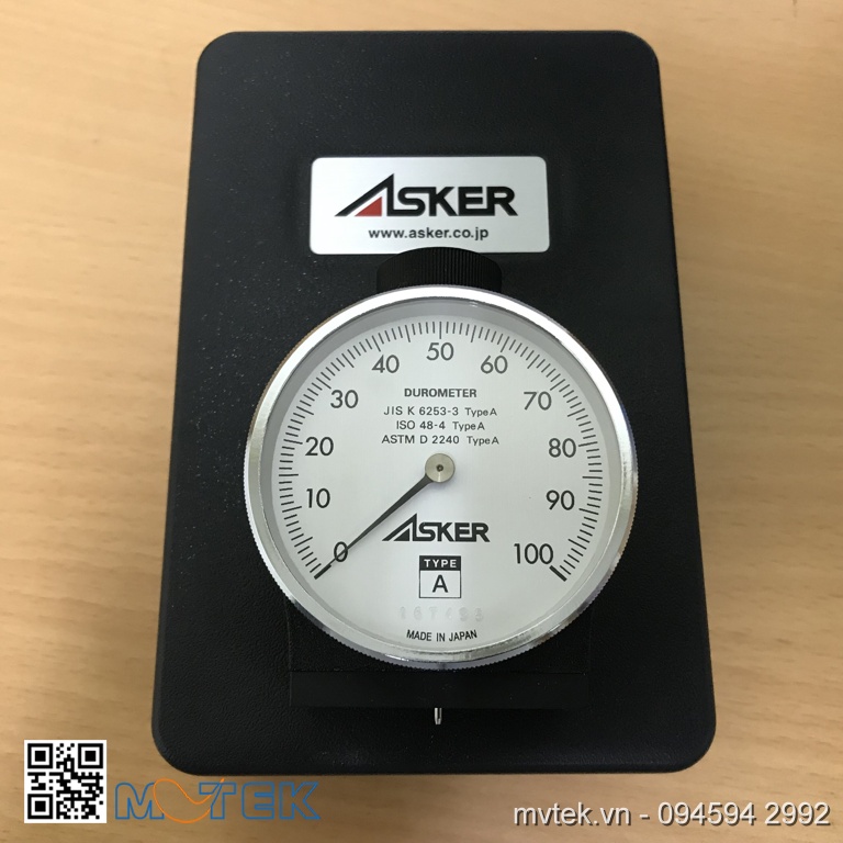 Đồng hồ đo độ cứng cao su Asker Durometer Type A  (0 point - 100 point)
