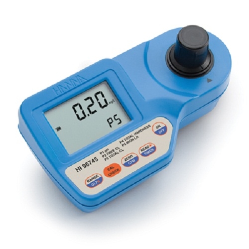 Máy đo Chlorine/pH Hanna Hi 96745, 0.00-5.00mg/l, 6.5 to 8.5 pH