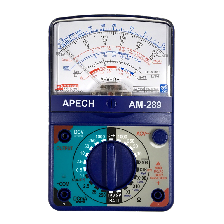 Đồng hồ vạn năng hiện kim APECH AM-289